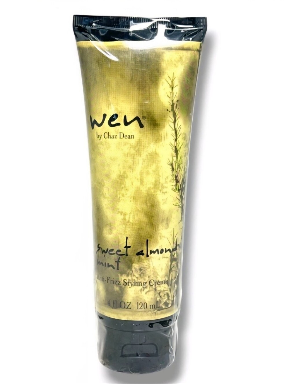 WEN Sweet Almond Mint Anti-Frizz Styling Creme - Gold and Black